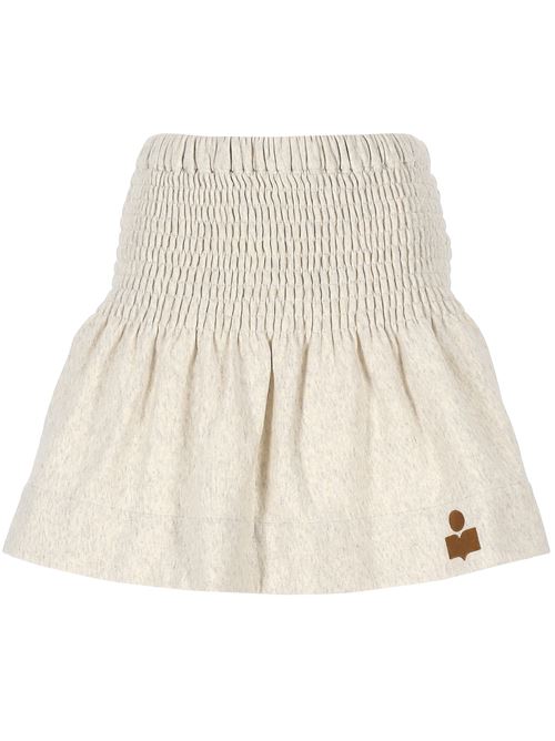 Light beige mini skirt MARANT ETOILE | JU0146FCA1M07EECCA